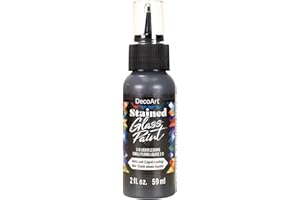 DecoArt Stained Glass 3D Liquid Leading 59ml (2oz) - Dark Lead