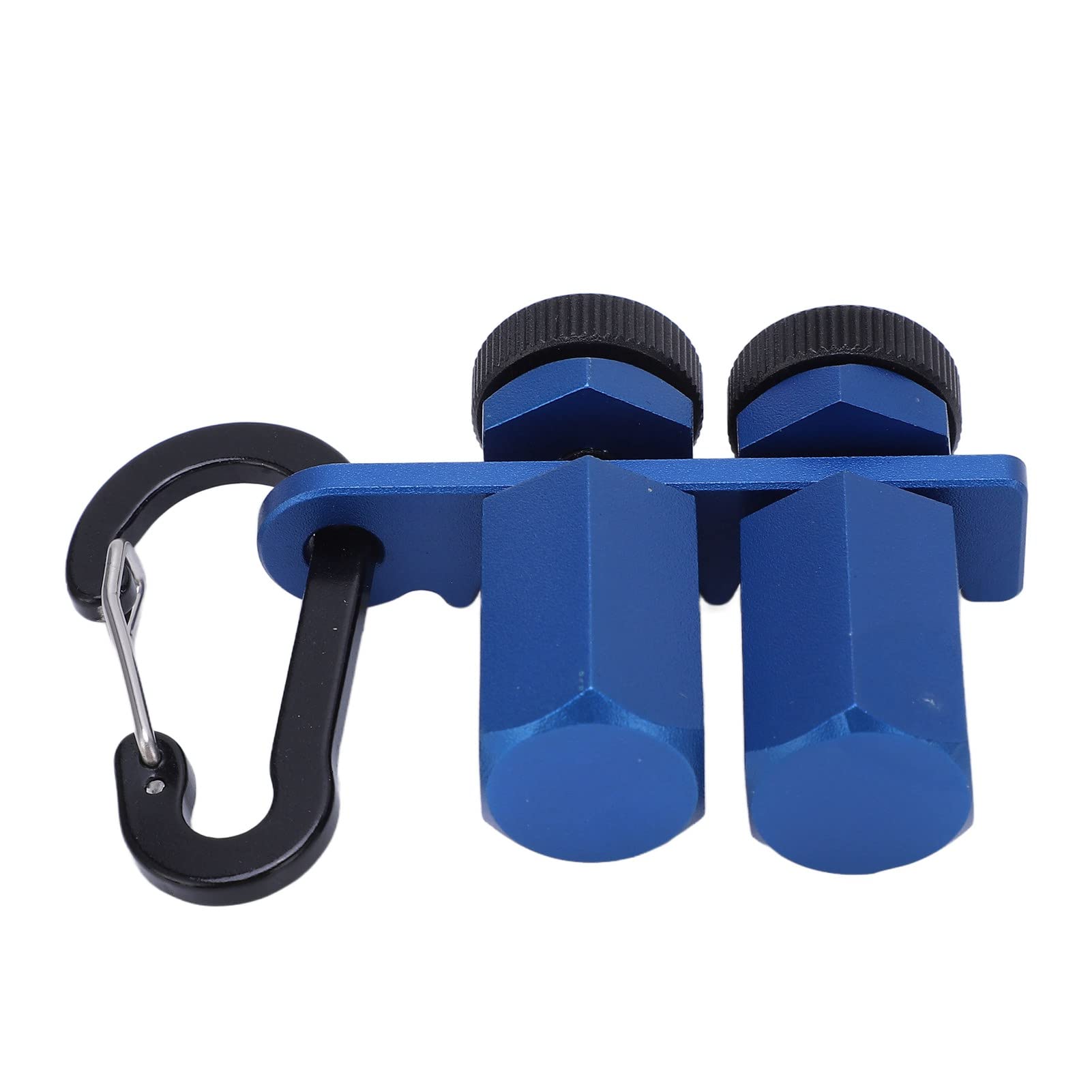 Stair Gauge, Multifunctional Fine Workmanship Corrosion Resistance Hex Flat Metal Tall Stair Gauge Strong for Rafter Layout (Blue)