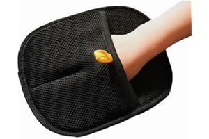 SakerPlus Pet Hair Removal Glove Reusable Anti Static Pet Fur Remover Glove for Furniture Clothes Bedding and More for Dogs a