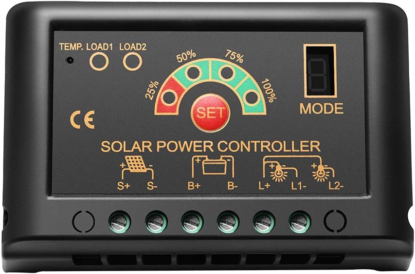 SUNGOLDPOWER 100 Watt 12V Monocrystalline Solar Panel Solar Module Kit：1pcs 100W Mono Solar Panel Solar Cell Grade A +20A LCD PWM Charge Controller Solar : Garden & Outdoor