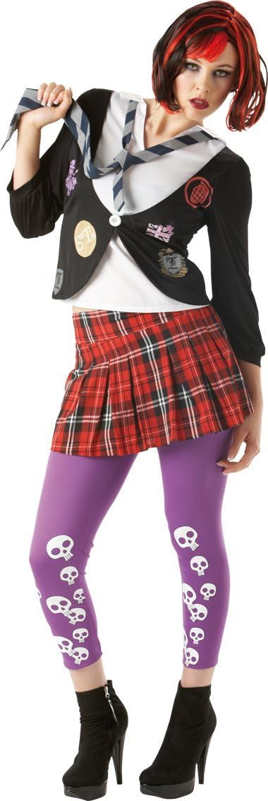 Rubies Fancy Dress - St Trinians - Emo - Womens Large 16-18