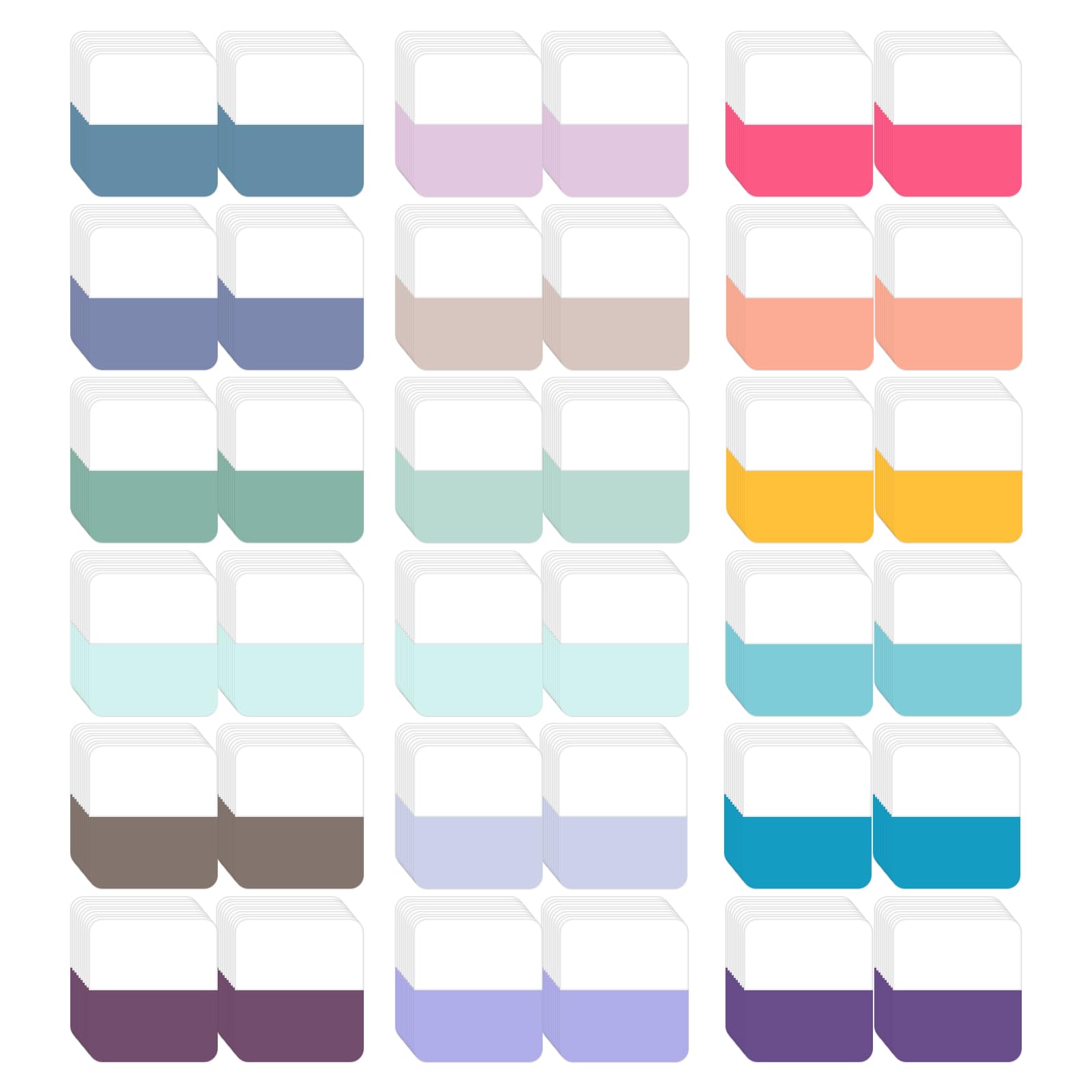 Gjinxi 360 Pcs Sticky Tabs Multi-Colored Indexing Tabs Repositionable Page Markers Writable Flags Note Tabs for Home Office Notebooks File Classification Folders