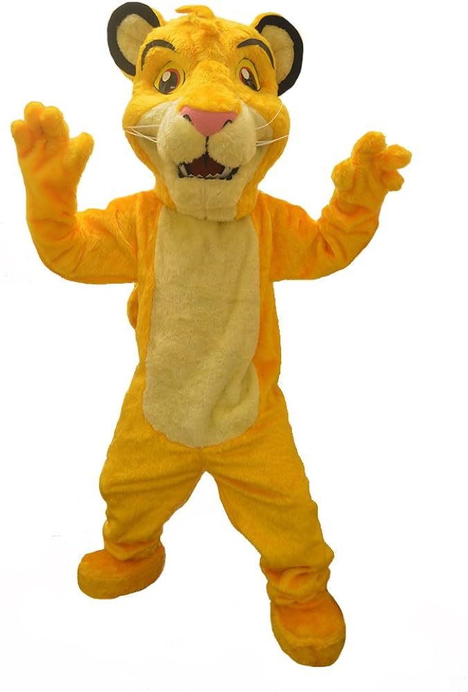 KF The Lion King Simba Mascot Party Costume Adult Size Outfit Halloween