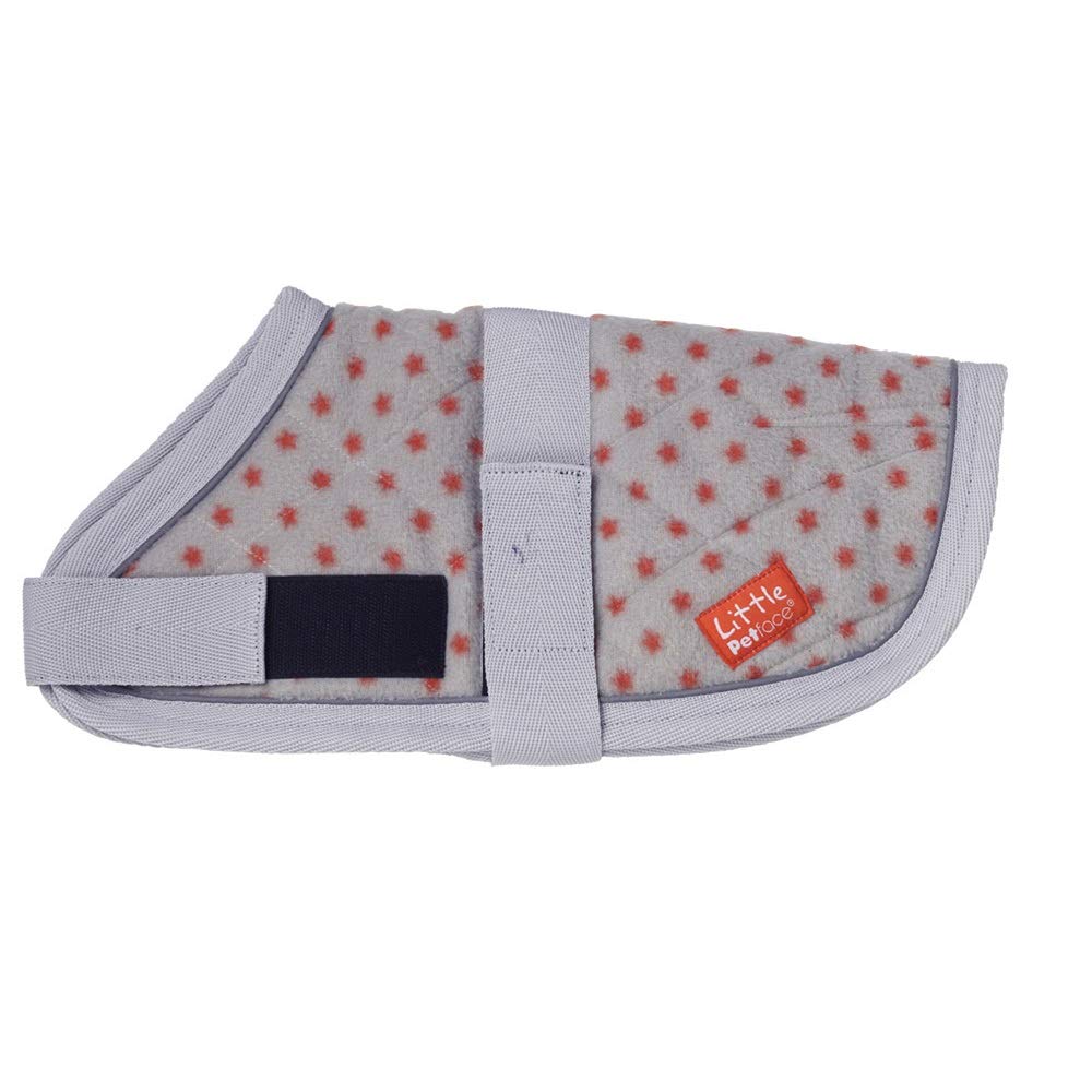Petface (Little Petface) Puppy Dog Coat, 25 cm, Red Stars