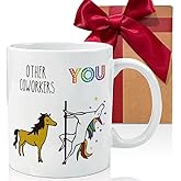 CATABUBU Funny Other Coworkers Unicorn Gag Coffee Mug Gift for Coworkers, Funny Office Gift for Coworker, Colleague, Boss, Friends, Men, Women, Humor Occupation Office Mug, Birthday Gifts