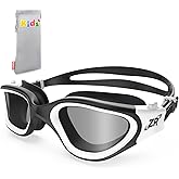 ZIONOR Kids Swim Goggles, G1 MINI UV Protection Anti-Fog Polarized Swimming Goggles for Age 6-14