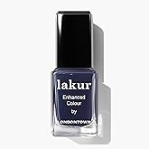 LONDONTOWN lakur Nail Polish - Chip-Resistant, Non-Toxic, Conditions & Hydrates Nails Glossy Shimmery Glittery Blue, .40 fl oz