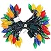 DEWENWILS C9 Outdoor Christmas String Lights, 33.3ft 50 LEDs Multi-Colored String Lights, Decoration String Lights for Patio, Tree, Garden,Green Wire, UL Listed