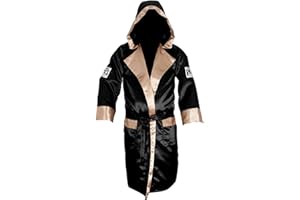 CLETO REYES Satin Boxing Robe with Hood for Men and Women, Adult Unisex Competition Uniform Apparel Clothes