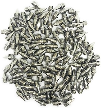 MAG sport Replacement Track and Cross Country Spikes Pyramid Type 3/8 inch (9mm) (100 Pieces a Pack)