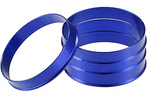 A ABSOPRO Car Hub Centric Rings OD 56.1mm to ID 54.1mm Hub Centric Rings Wheel Bore Center Spacer Aluminum Alloy Blue (Set of 4)