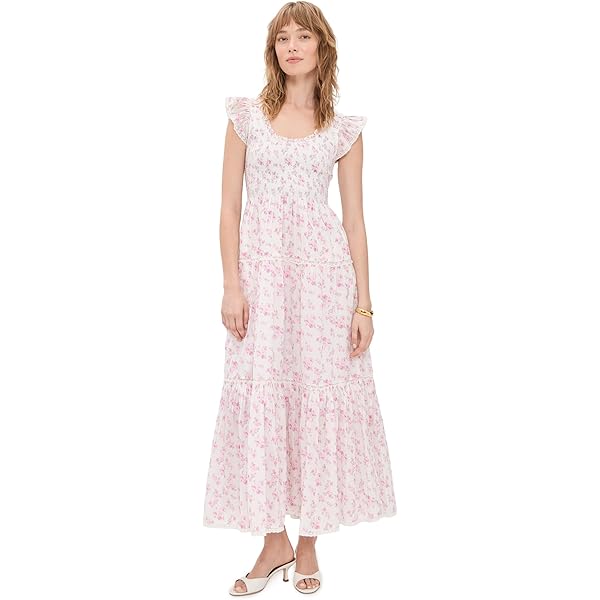 Amazon.com: LOVESHACKFANCY Women's Santelle Dress, True White, 10 :  Clothing, Shoes & Jewelry