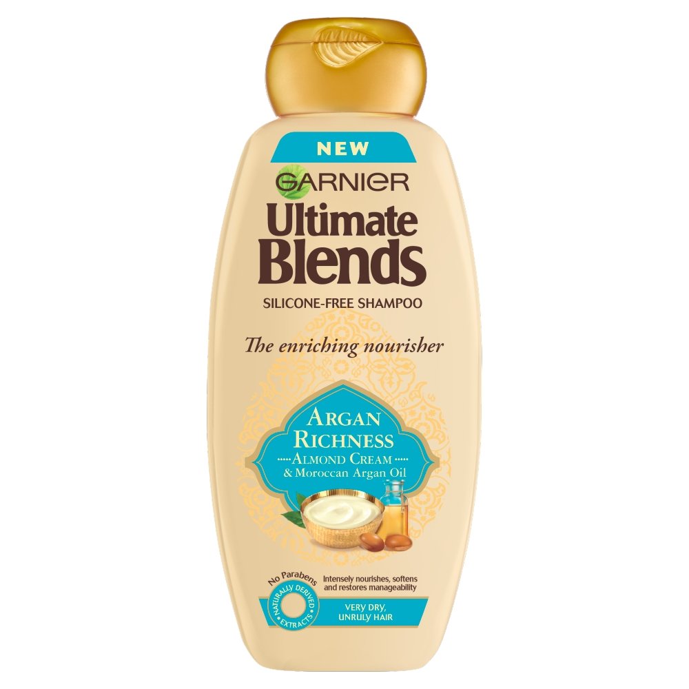 Garnier Ultimate Blends Argan Oil and Almond Cream Dry Hair Shampoo, 360ml