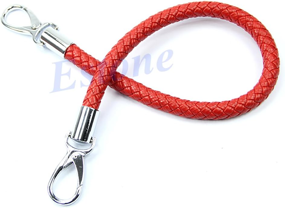 Dabixx Round DIY Replacement Convenient Purse Handle Shoulder Bag Handbag Strap Rope Red