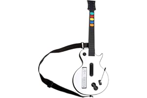 DOYO Wireless Guitar Controller for Wii, Compatible with Guitar Hero and Rock Band 2/3, Black
