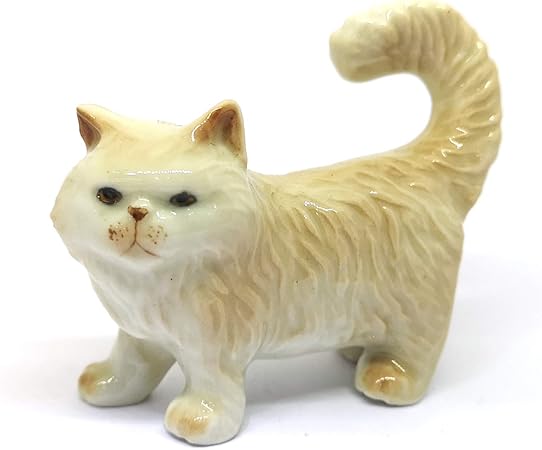 Zoocraft Figurine De Maison De Poupee Miniatures En Ceramique Marron Chat Persan Idee Cadeau Amazon Fr Cuisine Maison