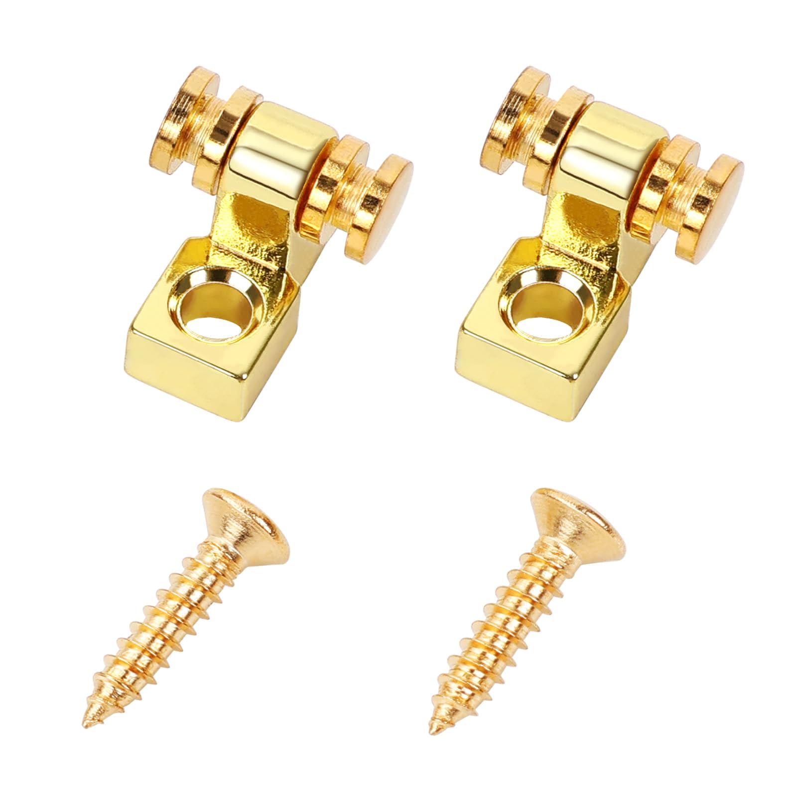 Banworks Guitar Roller String Tree Roller String Guides Retainer for Tele Telecaster Strat Stratocaster ST Electric Guitar Pack of 2 JT/YXK-01 Golden