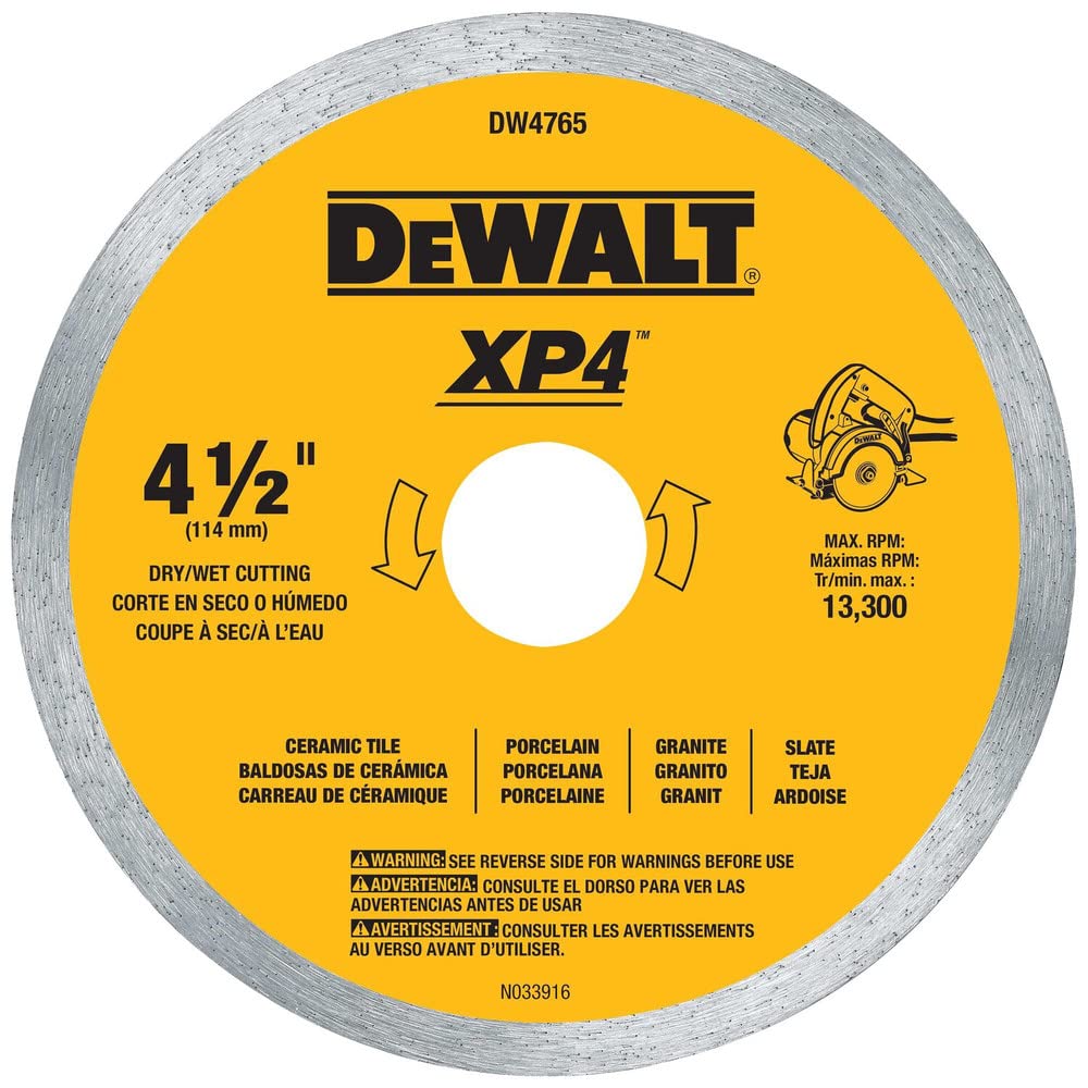 DEWALT DW4735 4-Inch by .060-Inch Wet/Dry XP4 Porclean and Tile Blade