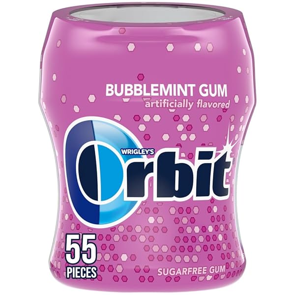 ORBIT GUM BUBBLEMINT SUGAR FREE CHEWING GUM PORTABLE...