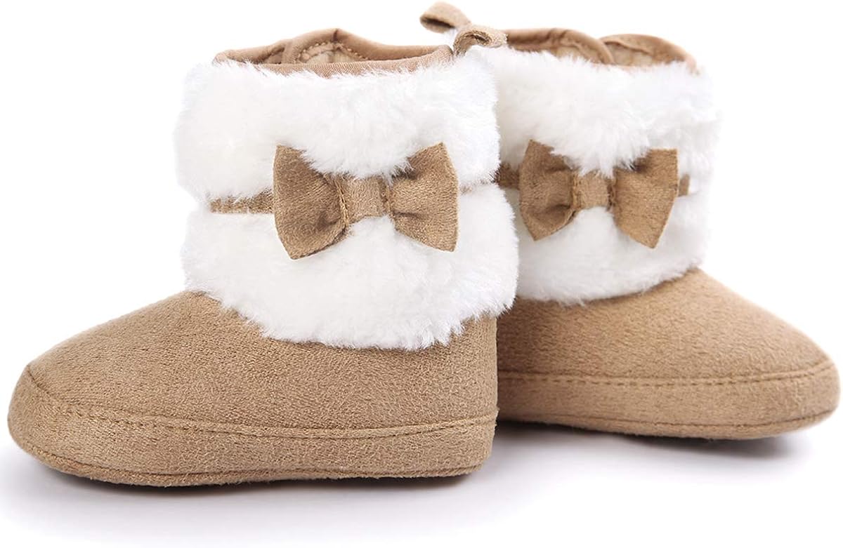  | LIVEBOX Prewalker Toddler Boots Premium Soft Anti-Slip Sole Warm Winter Boots for Infant Baby Girls | Boots