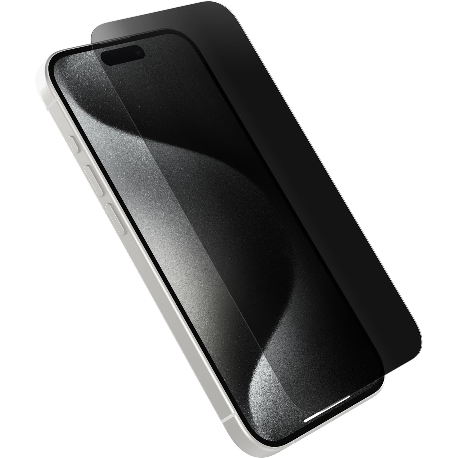 OtterBox Premium Pro Privacy Glass Screen Protector for iPhone 15 Pro, Tempered Glass, Superior Scratch Protection, Survives Drops up to 6ft, Antimicrobial Protection, No Retail Packaging