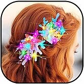 JEWEKY Light Up Hair Clips Led Mermaid Hair Accessories for Women(Colorful)