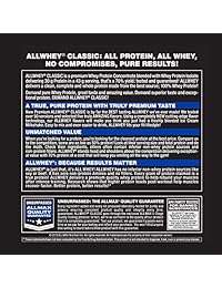 ALLMAX ALLWHEY Classic 100% Pure Proteína de suero de leche, 1