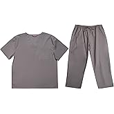 Tropi Men's Scrub Sets Uniforms for Men 6952-GREY-M