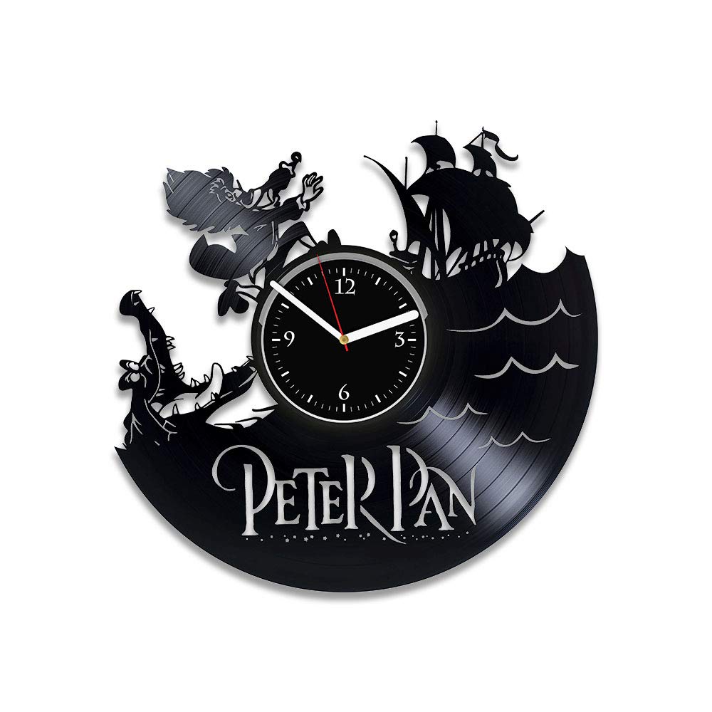 Buy Clock Peter Pan Clock Disney Vinyl Wall Clock Peter Pan Vinyl Clock