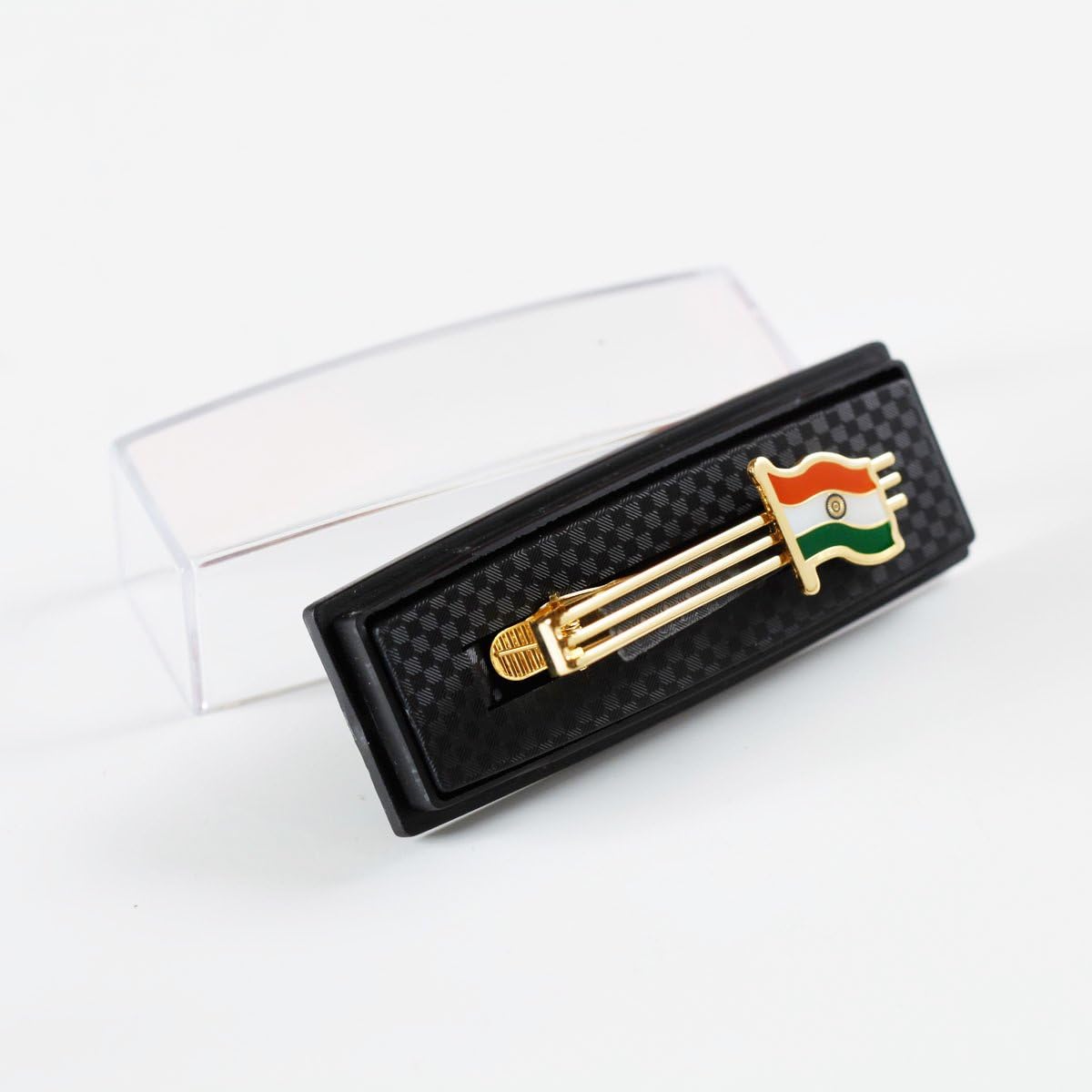 The Flag Shop Indian Flag Gold-Plated Brass Tiepin for Clothing Accessories
