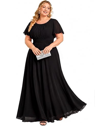 empire waist plus size mother of the bride dresses Ever-Pretty Women's V Neck Short Sleeves A-Line Plus Wedding Guest for Wedding Golden Roses US18 : Clothing, Shoes & Jewelry cf-non-iron-Non-Iron Gold Made of Polyester Long Chiffon Plus Size Color:Tea Daisy Jacquard