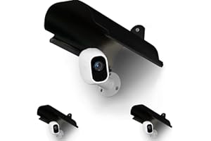 Uogw 2 Pack Sun Rain Shade Camera Cover Shield,Protective Roof for Outdoor Security Cameras for Blink XT,XT2,(3rd Gen) XT3,XT4 (4th Gen),Arlo,Arlo Pro,WyzeCam,Nest,Ring,Aluminum Alloy Material-Black