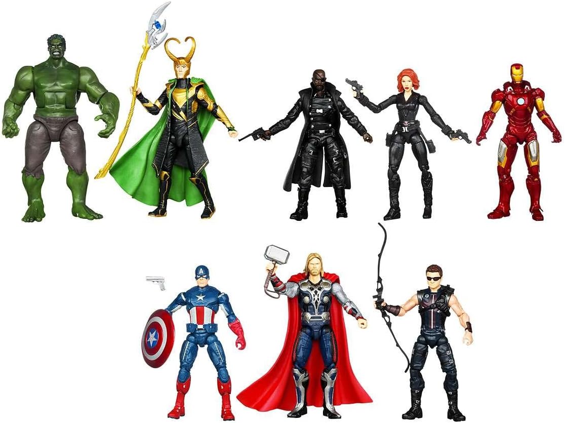 marvel avengers action figures set of 8 value pack