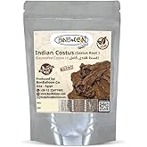 Natural Indian Costus Roots Premium Dried Saussurea Root Pure Whole Dry Herbal Egyptian Herb Arab Tea Herbs No Additives No Preservatives Kosher Halal (1 Pack = 8.82 oz / 250 gm) قسط هندى حلال