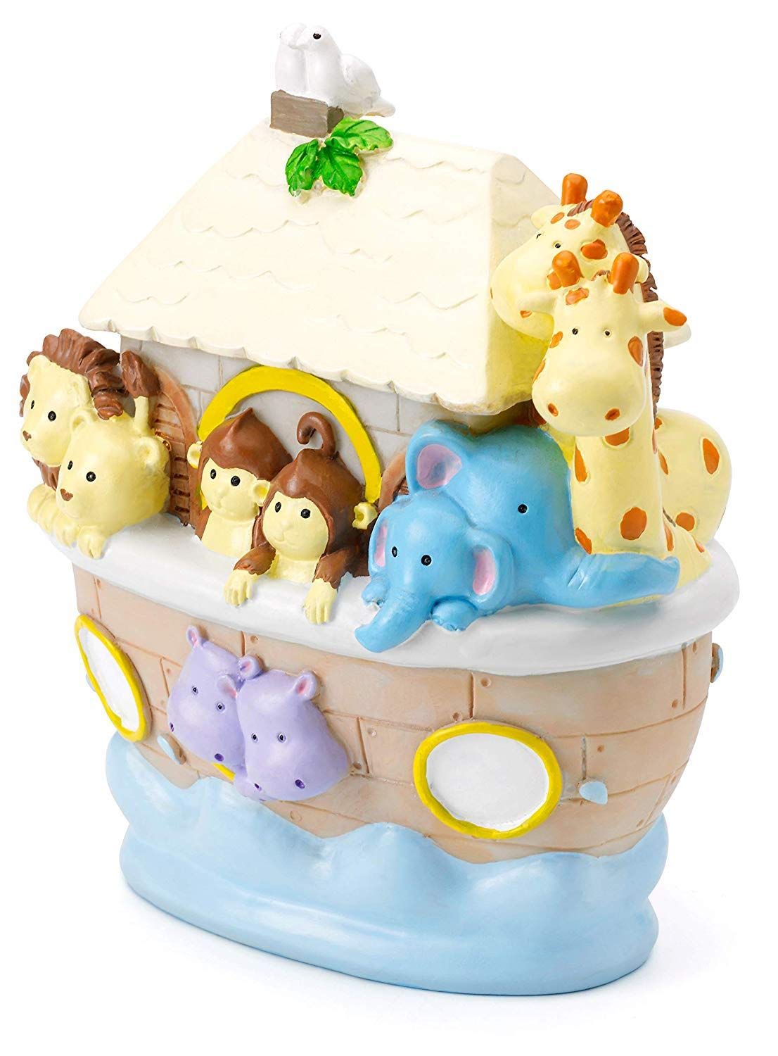 Mousehouse Gifts - Noah's Ark Safari Themed Piggy Bank, Charming Animal Money Box for Children's Savings