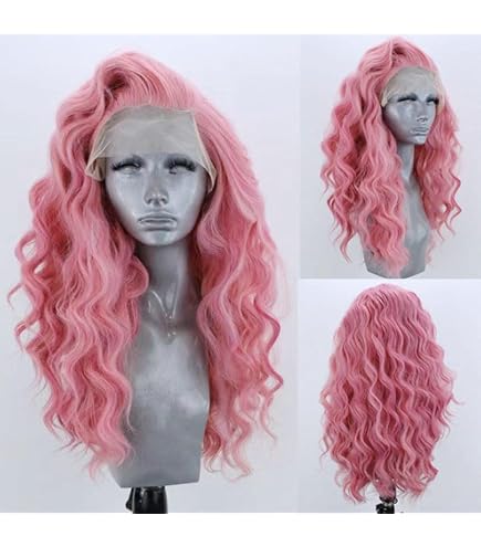 Amazon.com : Lilac Purple Lace Front Wigs for Women Soft  display picture 3