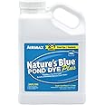 Airmax Pond Dye Plus, Nature's Blue Colorant & Natural Beneficial Bacteria, Large Pond & Lake Water Clarifier & Color Treatment, Shade Plants & Algae from Sunlight, Fish & Livestock Safe, 1 Gallon