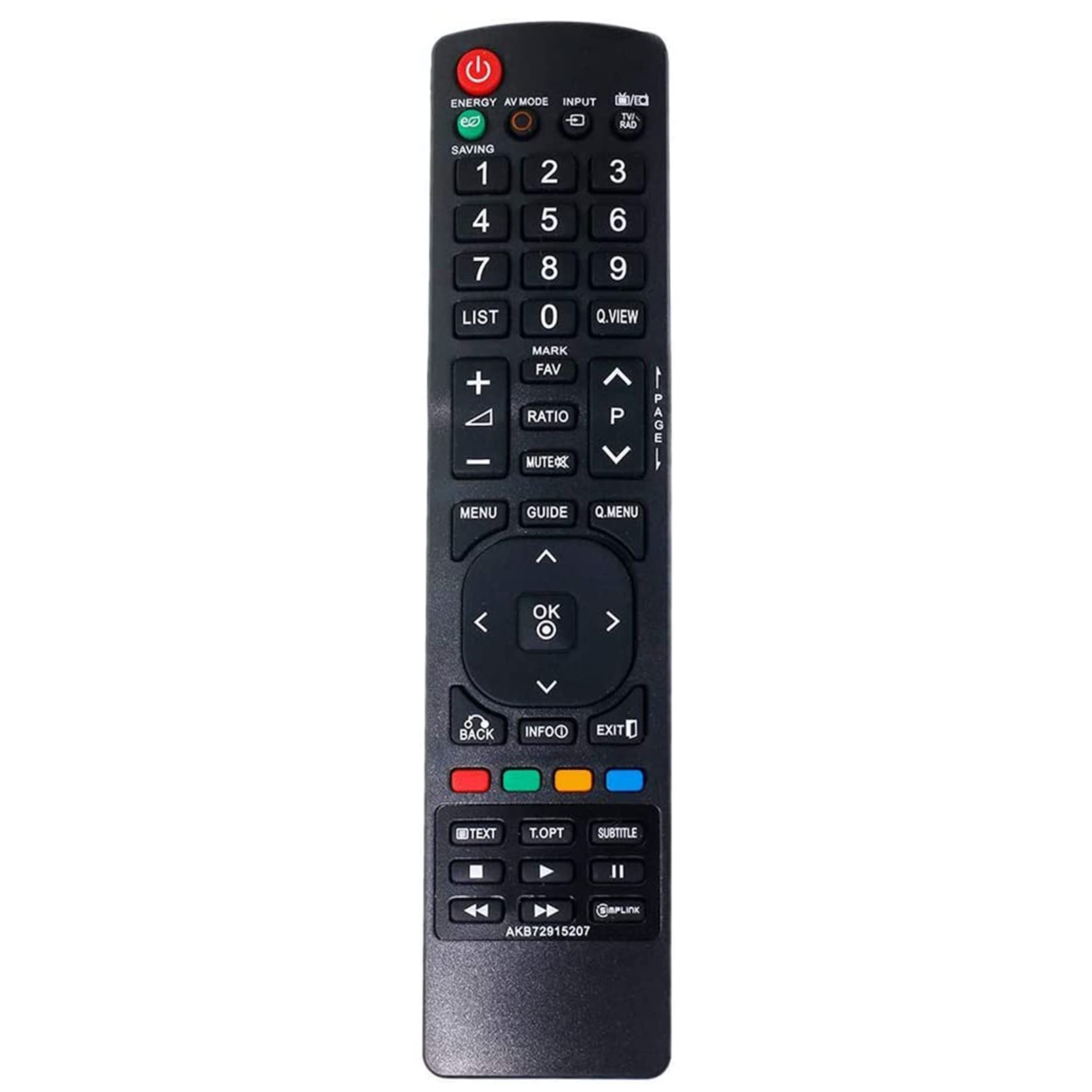 VINABTY AKB72915207 Remplacement Remote Control fit for LG Smart TV 22LE5500 32LE3300 47LD450 32LE5400 32LE5300 42LE530C 32LD465 42LD420 37LD465 42LD450 47LD420 47LX6500 42LD465