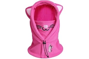 RGSLON Kids Balaclava Mask Boys Girls Winter Ski Hat Windproof Thick Warm Neck Warmer Face Mask Fleece