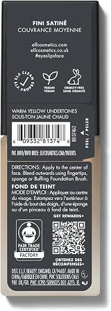 e.l.f. Flawless Finish Foundation Lightweight Medium Coverage Buff 0.68 fl oz view 6