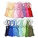 200 Pcs 13cm/5 Inch Silky Handmade Soft Craft Mini Tassels with Loops for Jewelry Making, DIY Projects, Bookmarks, 25 Colors, 8 Pcs of Each