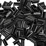E-TING 100pcs Hair Extensions Keratin Bonding Glue Fusion Nail U Tips (Black Or Dark Brown)