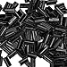 E-TING 100pcs Hair Extensions Keratin Bonding Glue Fusion Nail U Tips (Black)