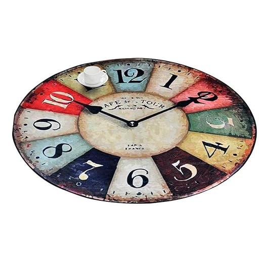 Runde Teppiche für Wohnzimmer Schlafzimmer und Flur Durchmesser 60 cm 80 cm 100 cm 120 cm 150 cm 180 cm Retro Style (größe : 