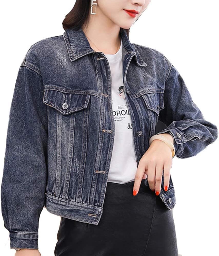 super long sleeve denim jacket