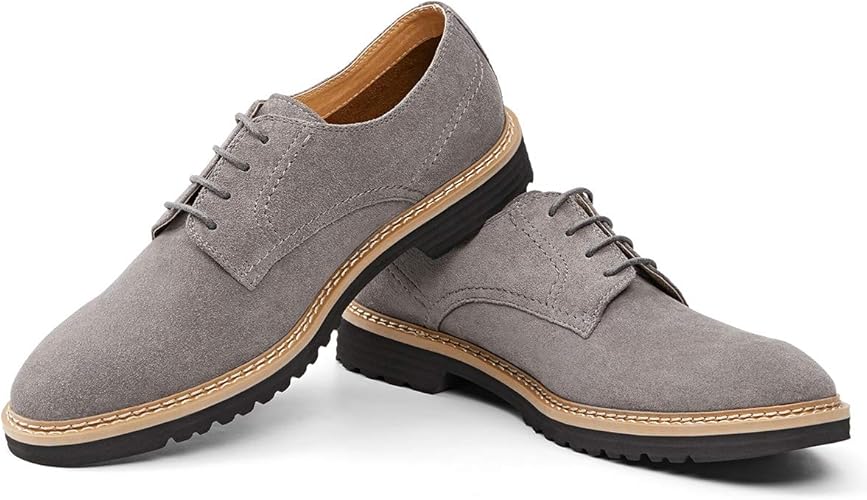 GM GOLAIMAN Men’s Suede Wingtip Dress Shoes