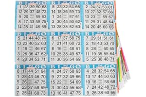 Assorted 9 on 4 Bingo Paper