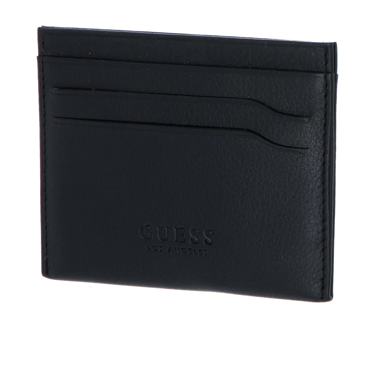 GUESS Gabriel Card Case, Travel Accessories for Credit Cards, Black, One Size