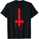 Upside Down Inverted Cross T-Shirt