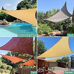 Artpuch Sun Shade Sail 10' x 10' x 14' Triangle